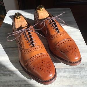 Allen Edmonds STRAND Cap-Toe Oxfords 8.5 D Walnut